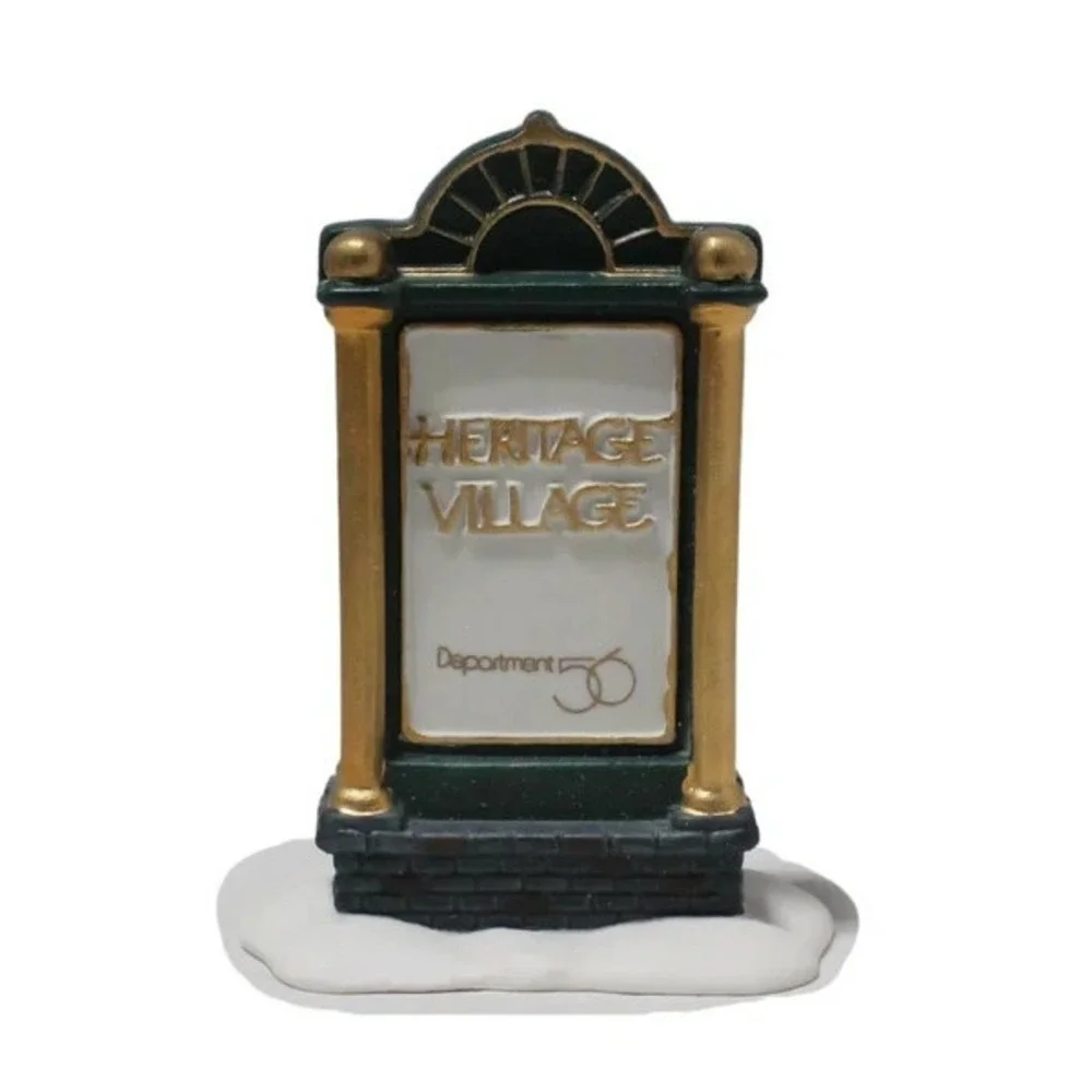 DEPT‎ 56 HERITAGE VILLAGE COLLECTION PORCELAIN SIGN